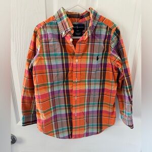 Ralph Lauren Orange and Purple Shirt